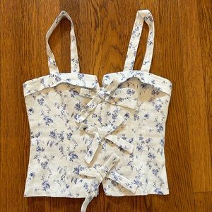 Reformation Linen top, size 2